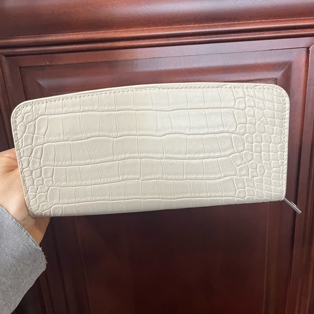 White Leather Wallet